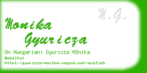 monika gyuricza business card